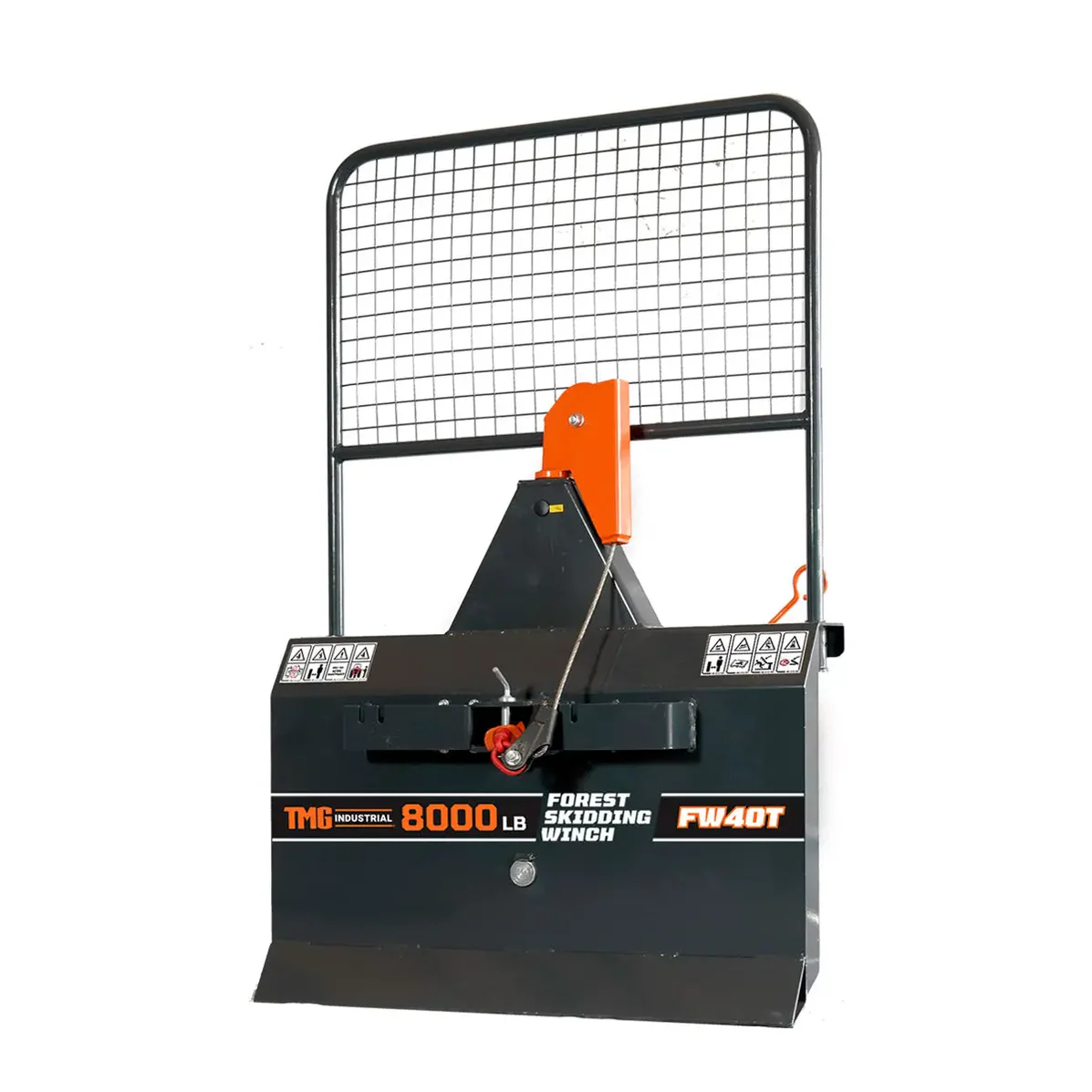 8000-lb 3-point hitch forest skidding winch